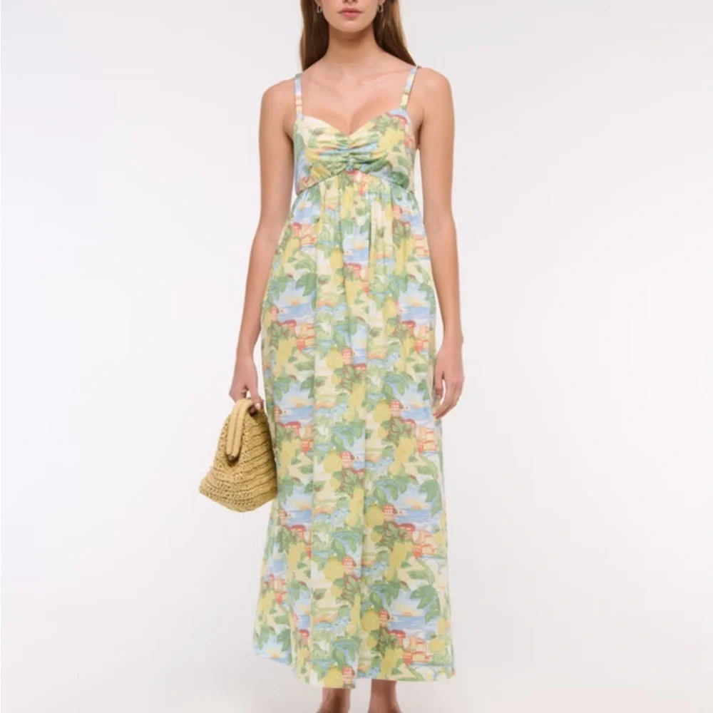 Abercrombie Sweetheart Babydoll Maxi Dress Medium Petite